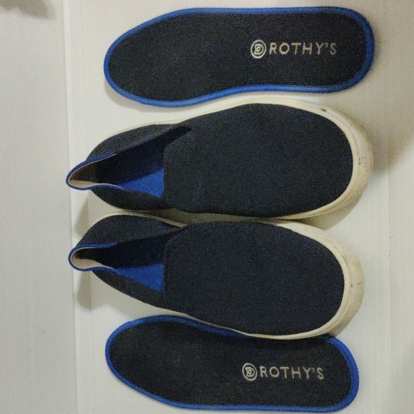 Rothy's Navy Blue Slip on Sneakers size 8,5 - Picture 1 of 6